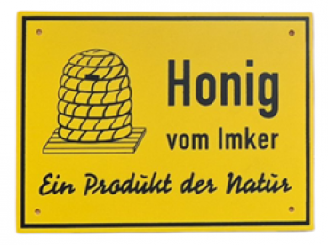 Schild "Honig vom Imker" (30 x 20 cm)